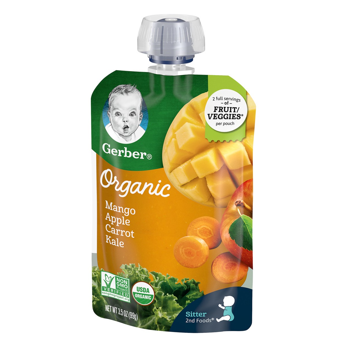 slide 6 of 13, Gerber Organic Mangoes, 3.5 oz