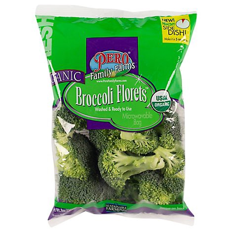 slide 1 of 1, Pero Family Farms Organic Broccoli Florets, 8 oz