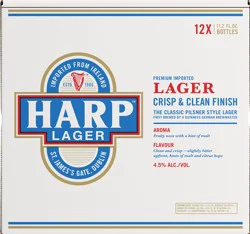 Harp Lager Pilsner Style Premium Imported Lager Beer 12 Pack