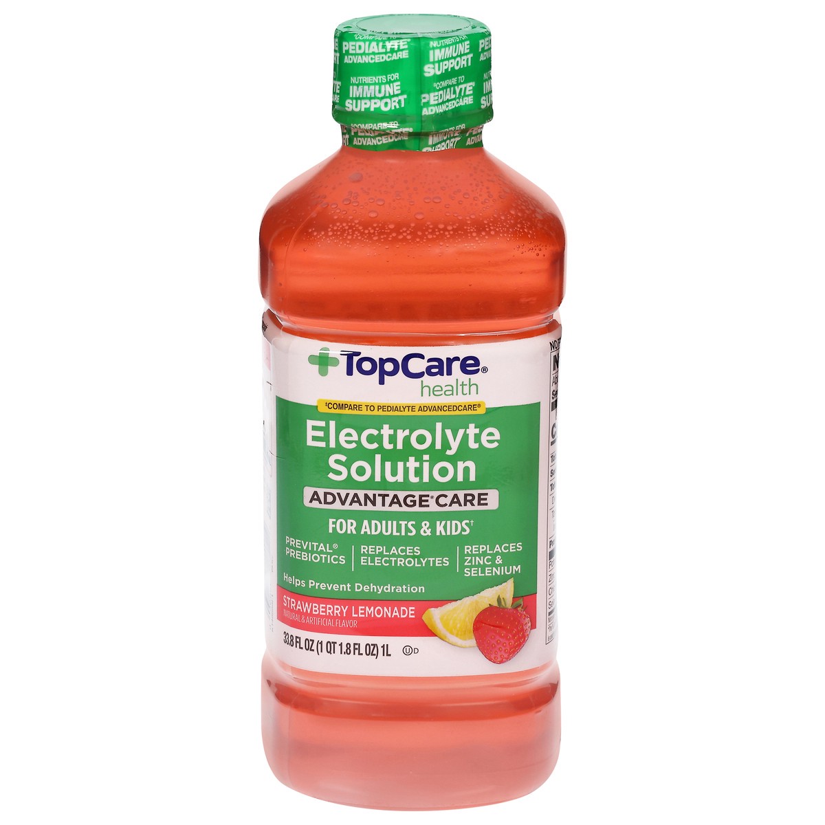 slide 3 of 4, TopCare Health Advantage Care Strawberry Lemonade Electrolyte Solution 33.8 fl oz, 33.8 fl oz