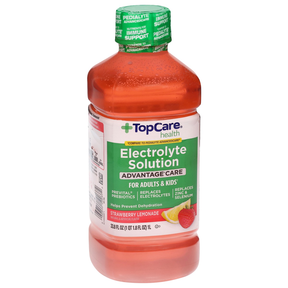 slide 4 of 4, TopCare Health Advantage Care Strawberry Lemonade Electrolyte Solution 33.8 fl oz, 33.8 fl oz