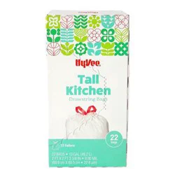 Tall Drawstring Trash Bags, 13 gallon