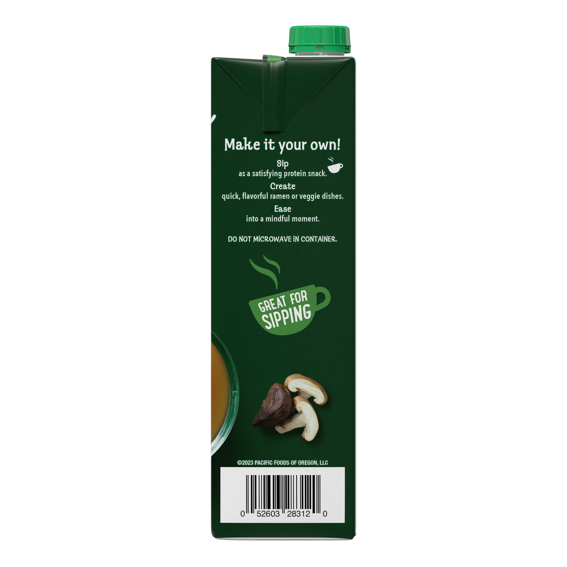 slide 5 of 5, Pacific Foods Organic Chicken Bone Broth With Black Garlic and Shiitake Mushroom, 32 oz Carton, 32 oz