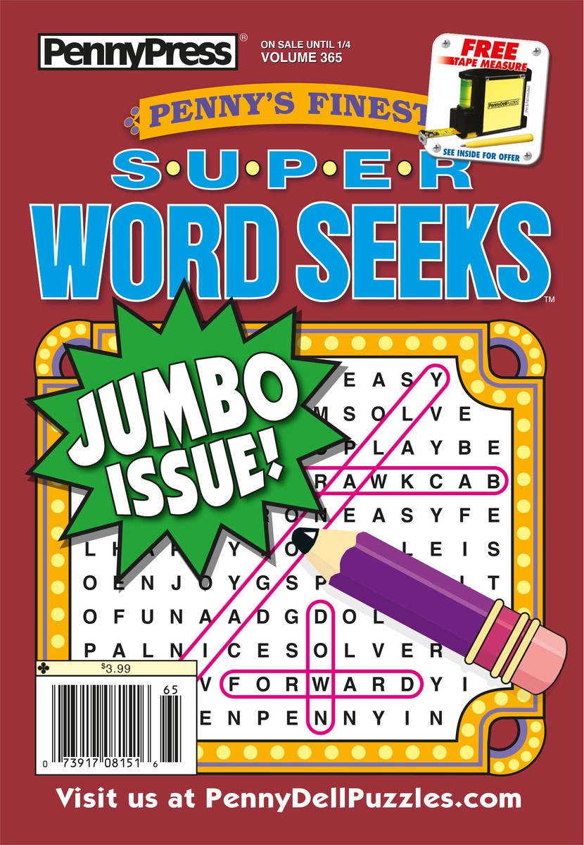 slide 2 of 3, PennyPress Jumbo Issue Super Word Seeks Magazine 1 ea, 1 ct