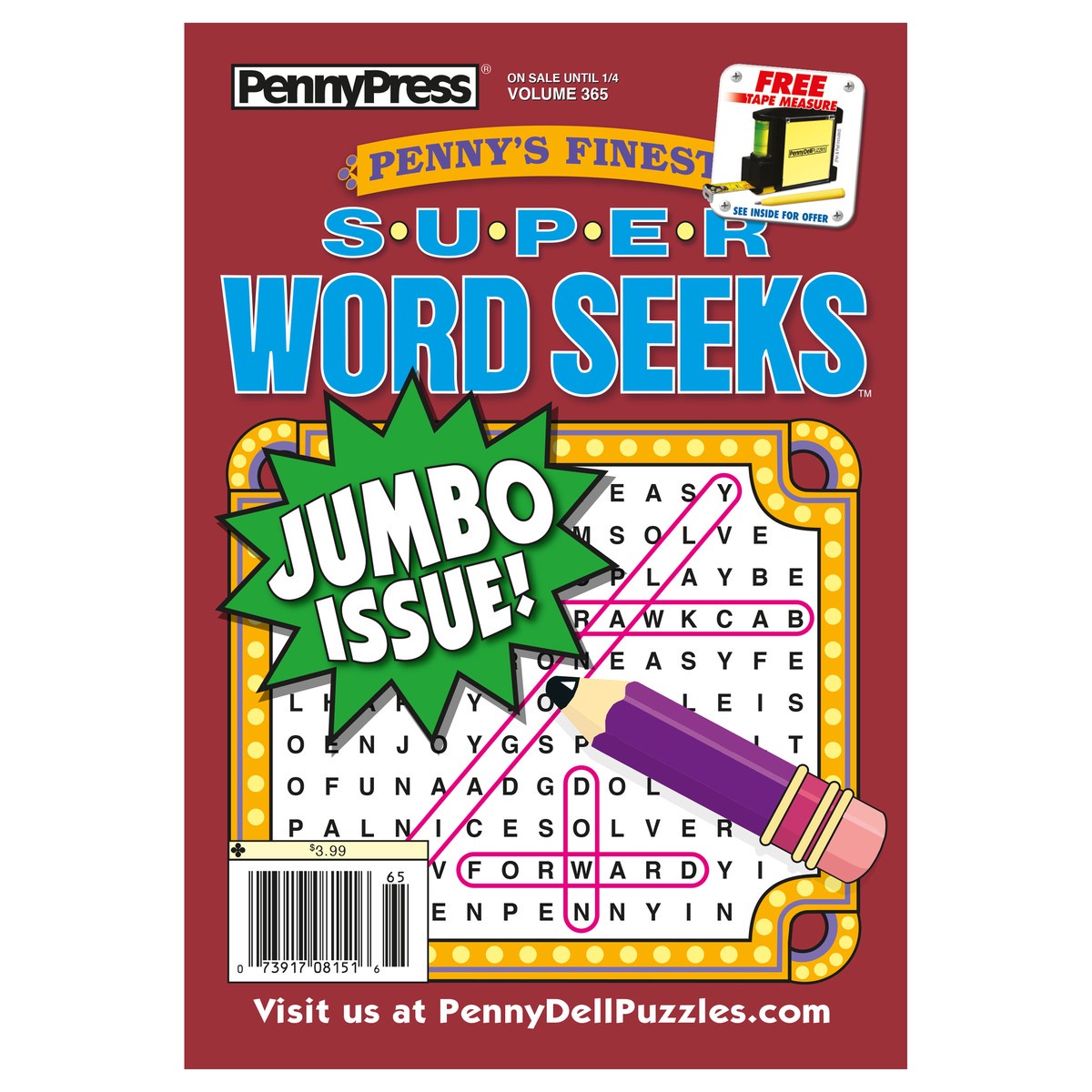 slide 3 of 3, PennyPress Jumbo Issue Super Word Seeks Magazine 1 ea, 1 ct