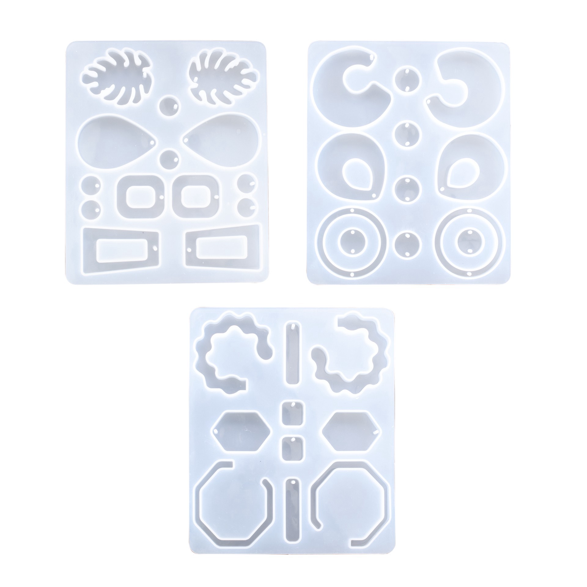 slide 5 of 5, Mixed Jewelry Silicone Mold By Craft Smart, 5.9 in x 4.8 in x 0.28 in