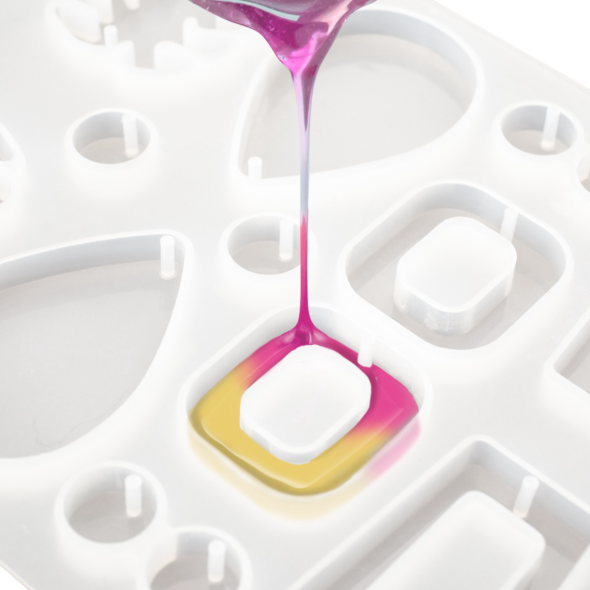 slide 4 of 5, Mixed Jewelry Silicone Mold By Craft Smart, 5.9 in x 4.8 in x 0.28 in