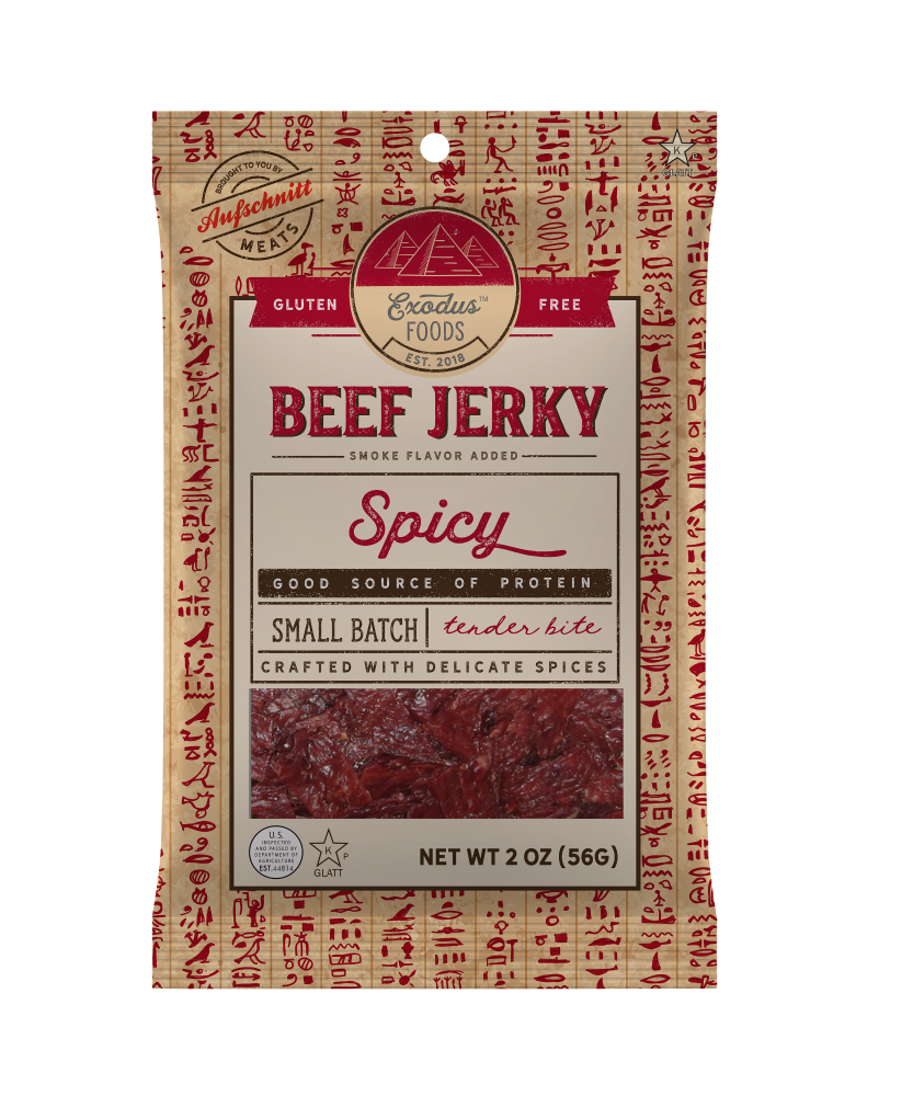 slide 1 of 1, Exodus Beef Jerky Spicy, 2 oz