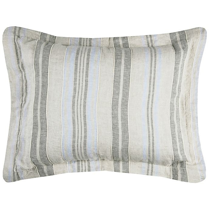 slide 1 of 1, Rizzy Home Terrance Stripe Standard Pillow Sham - Natural, 1 ct