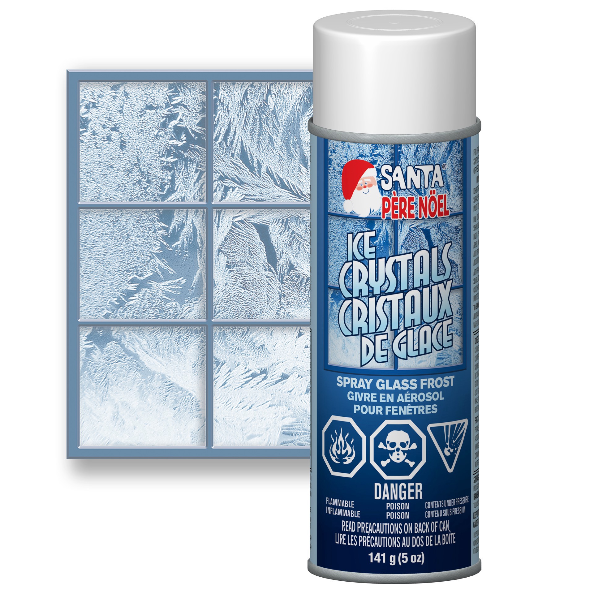 slide 2 of 3, Chase Products Santa Ice Crystals Spray Glass Frost, 5 oz