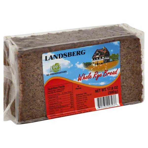 slide 1 of 1, Landsberg Whole Rye Bread, 17.6 oz