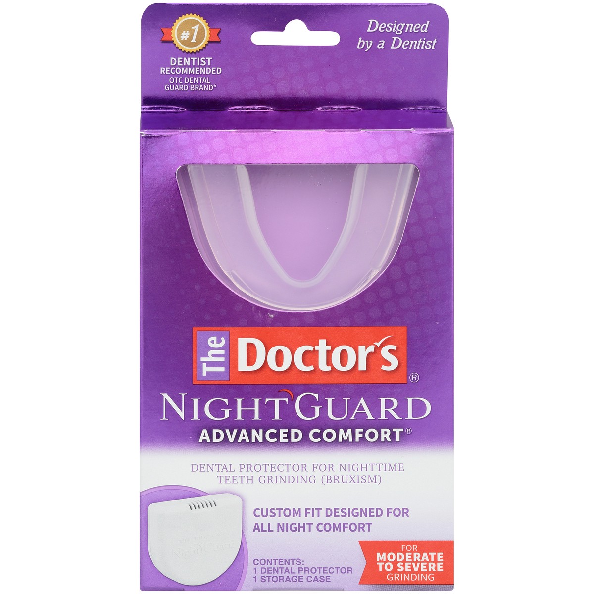 slide 7 of 9, The Doctor's NightGuard, Mouth Guard for Grinding Teeth, Dental Guard for Bruxism, Night Guard for Teeth, 1 Pack, 1 ct