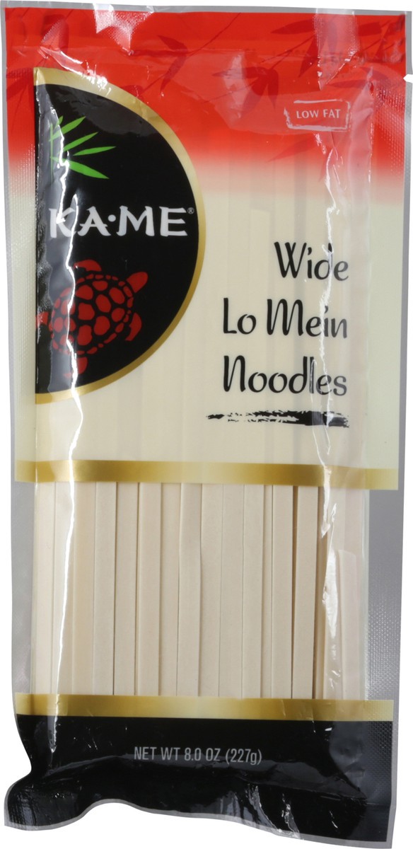 slide 4 of 9, KA-ME Wide Lo Mein Noodles, 8 oz