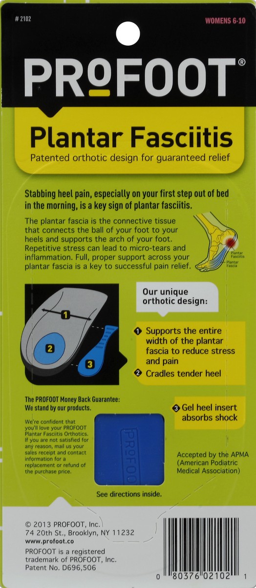 slide 4 of 5, ProFoot Orthotic 1 ea, 1 ct