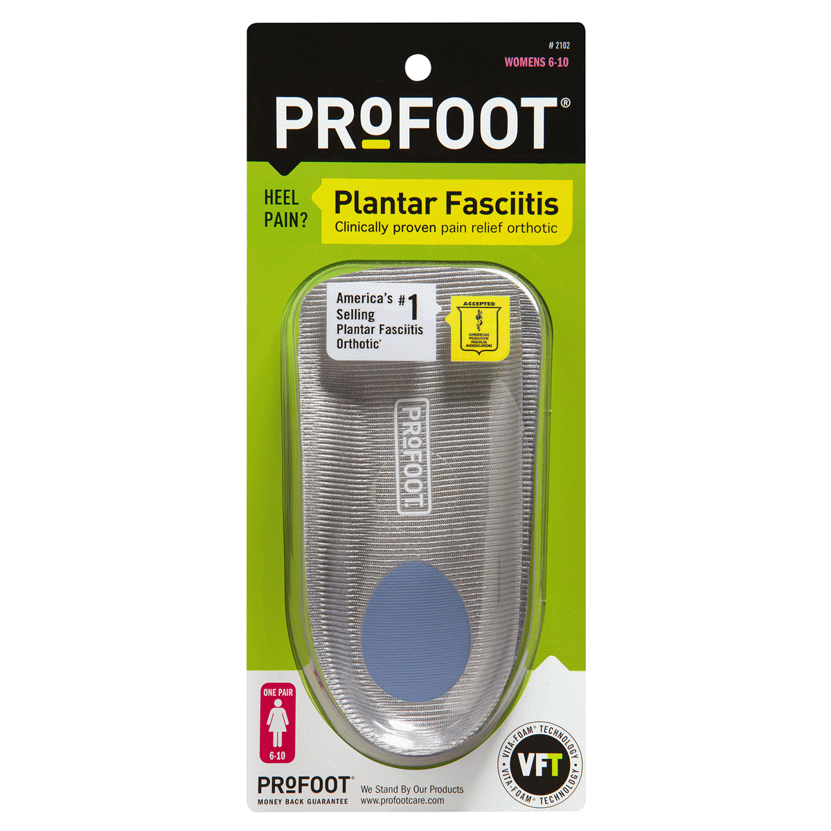 slide 1 of 5, ProFoot Orthotic 1 ea, 1 ct