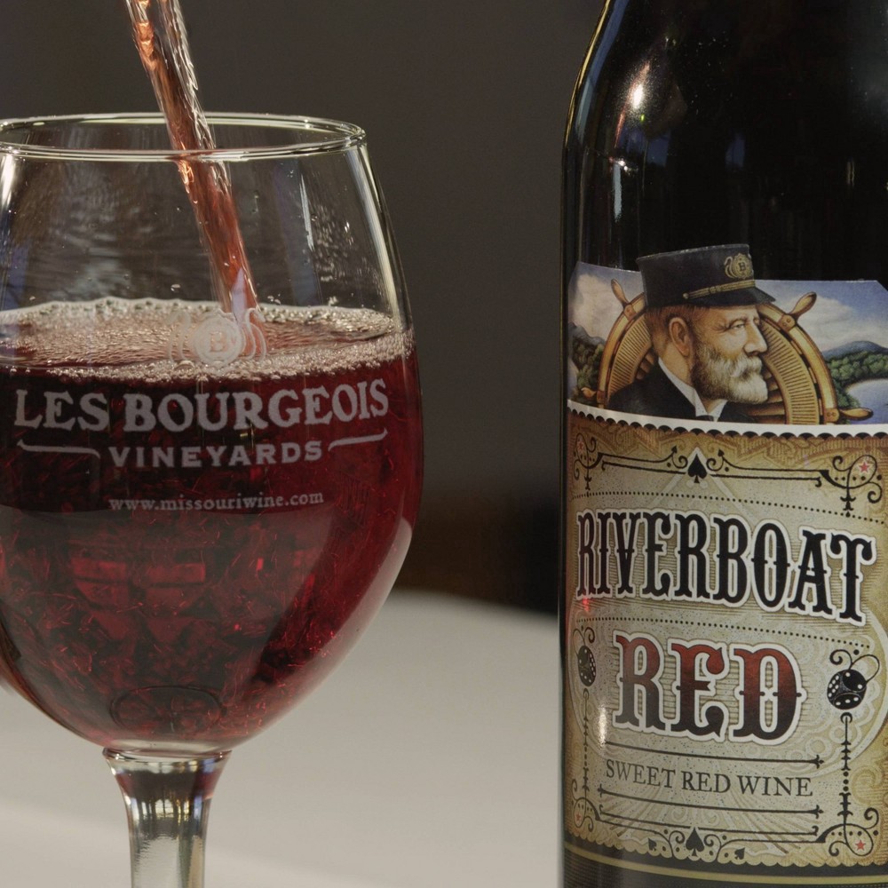 slide 2 of 2, Les Bourgeois Riverboat Red, 750 ml