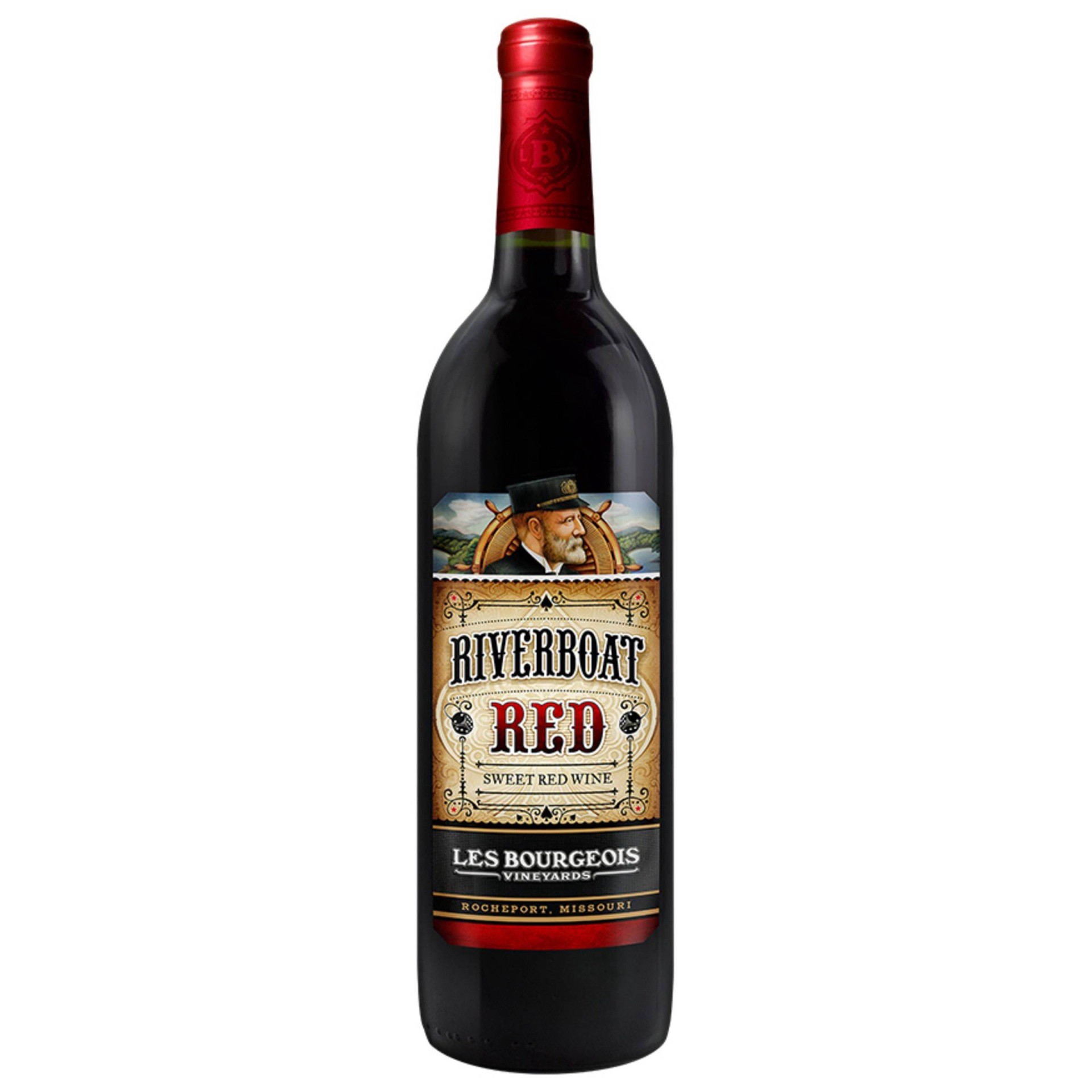 slide 1 of 2, Les Bourgeois Riverboat Red, 750 ml