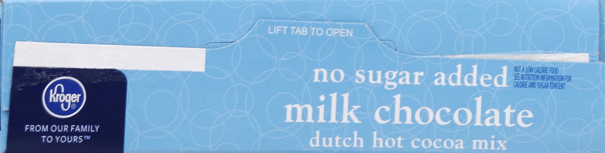 slide 3 of 6, Kroger Milk Chocolate Dutch Hot Cocoa Mix - No Sugar Added, 8 ct; 0.52 oz