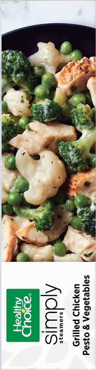 slide 11 of 12, Healthy Choice Simply Streamers Grilled Chicken Pesto & Vegetables 9.15 oz, 9.15 oz