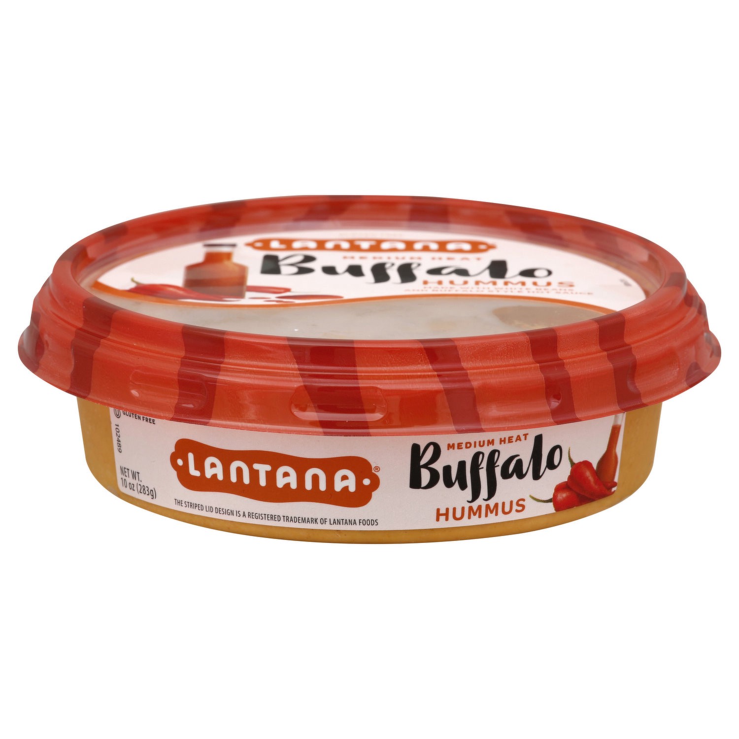 slide 1 of 3, Lantana Buffalo Hummus, 10 oz