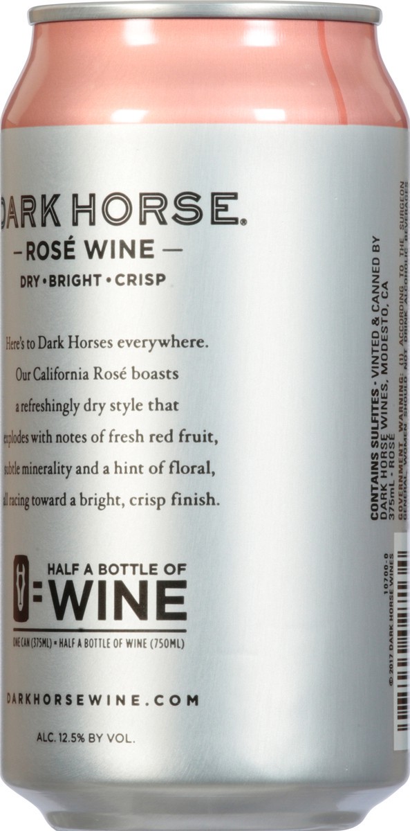 slide 5 of 9, Dark Horse Blush Wine, 375 ml