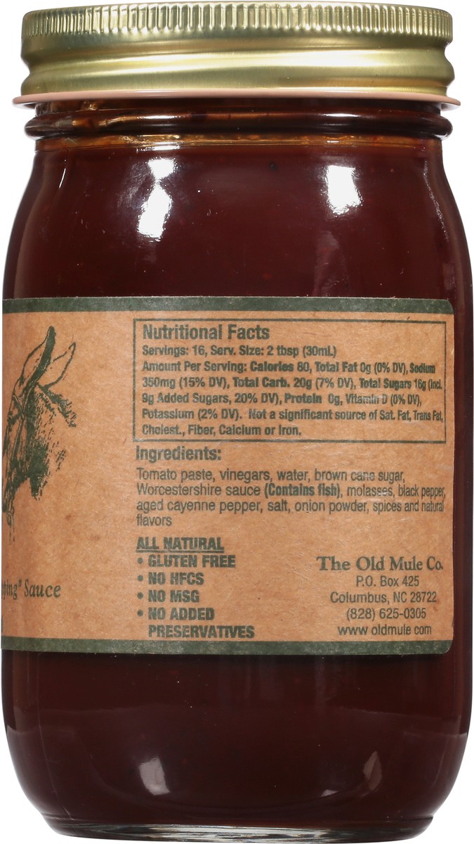 slide 4 of 9, Old Mule Half Kick Original BBQ-Marinade-Dipping Sauce 18 oz, 18 oz