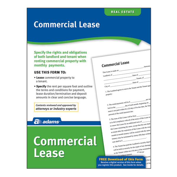 slide 1 of 2, Adams Commercial Lease, 1 ct