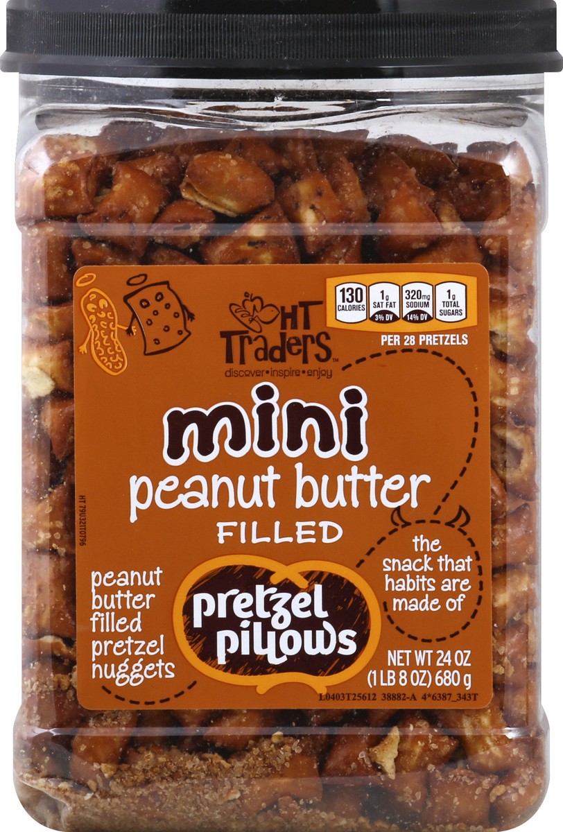 slide 1 of 3, Harris Teeter Mini Pnut Btr Fill Pretzel, 1 ct