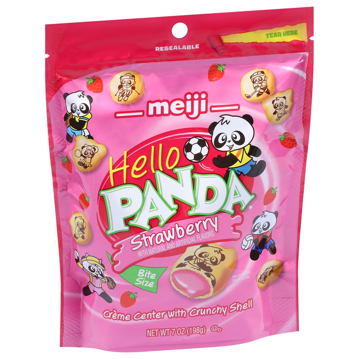 slide 3 of 9, Hello Panda Meiji Hello Panda Strawberry, 7 oz