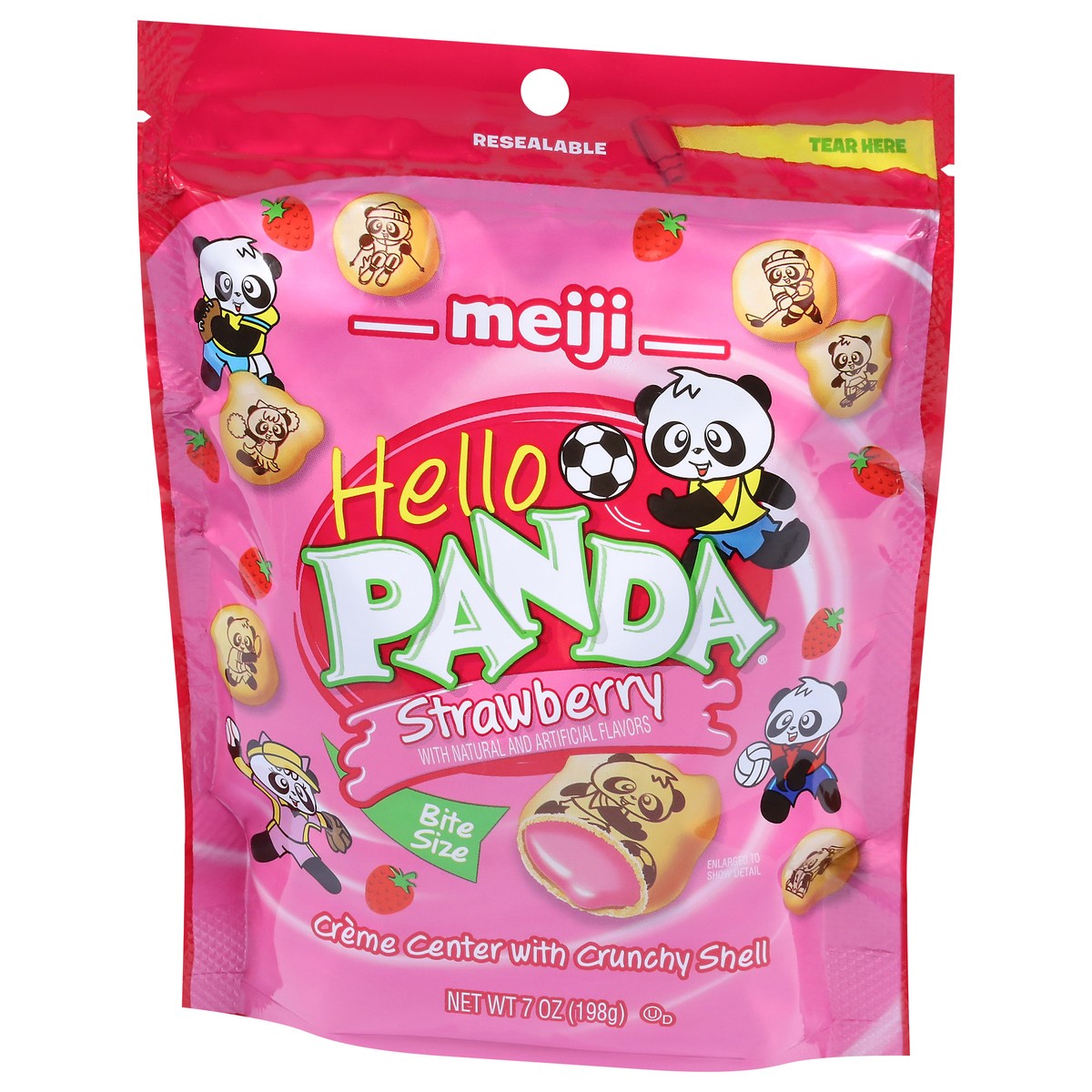 slide 2 of 9, Hello Panda Meiji Hello Panda Strawberry, 7 oz