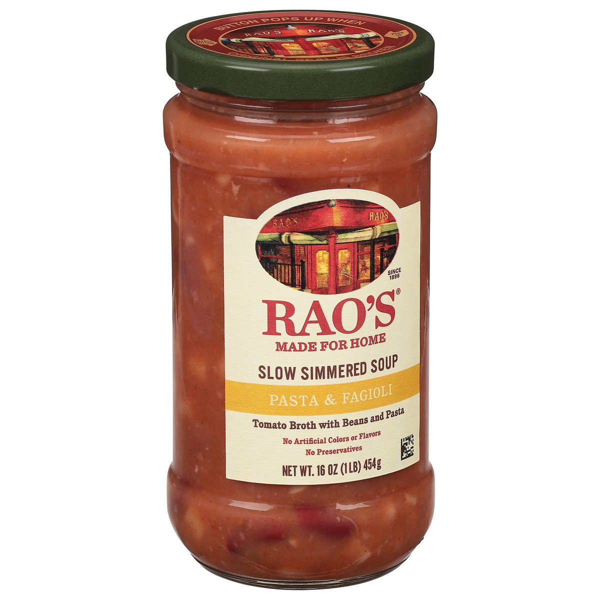 slide 7 of 9, Rao's Homemade Rao's Made for Home Pasta Fagioli Soup, 16oz, Real Vegetables, Traditional Italian Heat and Serve Soup, 16 oz
