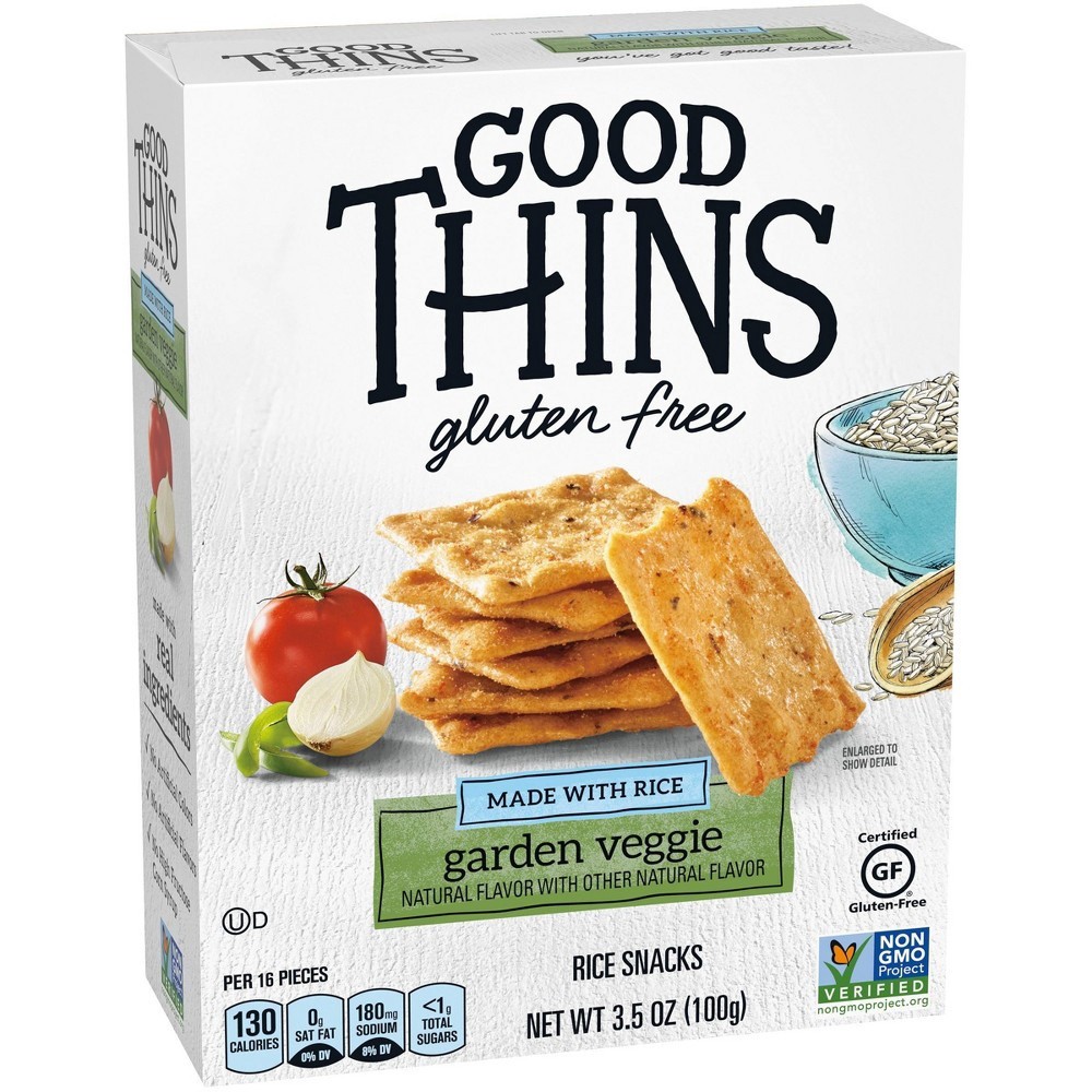 slide 10 of 15, 3.5Z Good Thins Rice Vgie Blnd, 3.5 oz