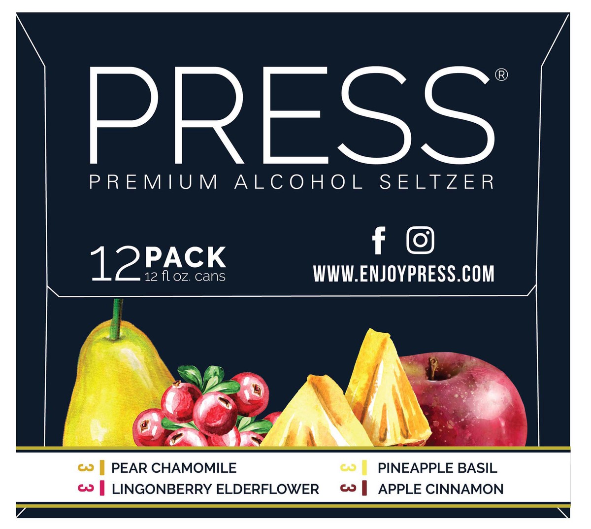 slide 7 of 9, PRESS Alcohol Seltzer, 144 oz