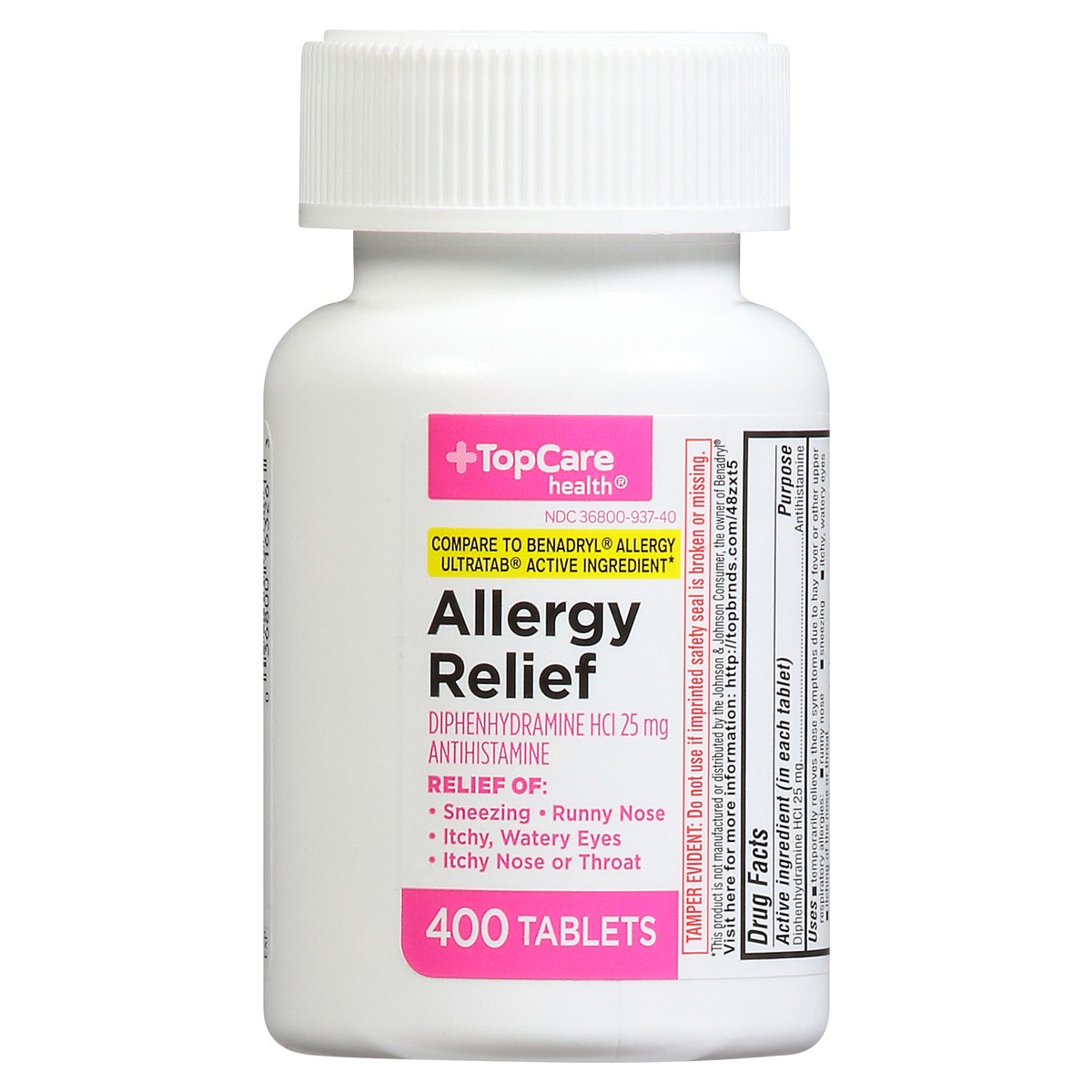 slide 2 of 15, TopCare Health Allergy Relief Tablets, 400 ct