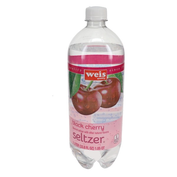 slide 1 of 1, Weis Quality Black Cherry Seltzer - 33.8 fl oz, 33.8 fl oz