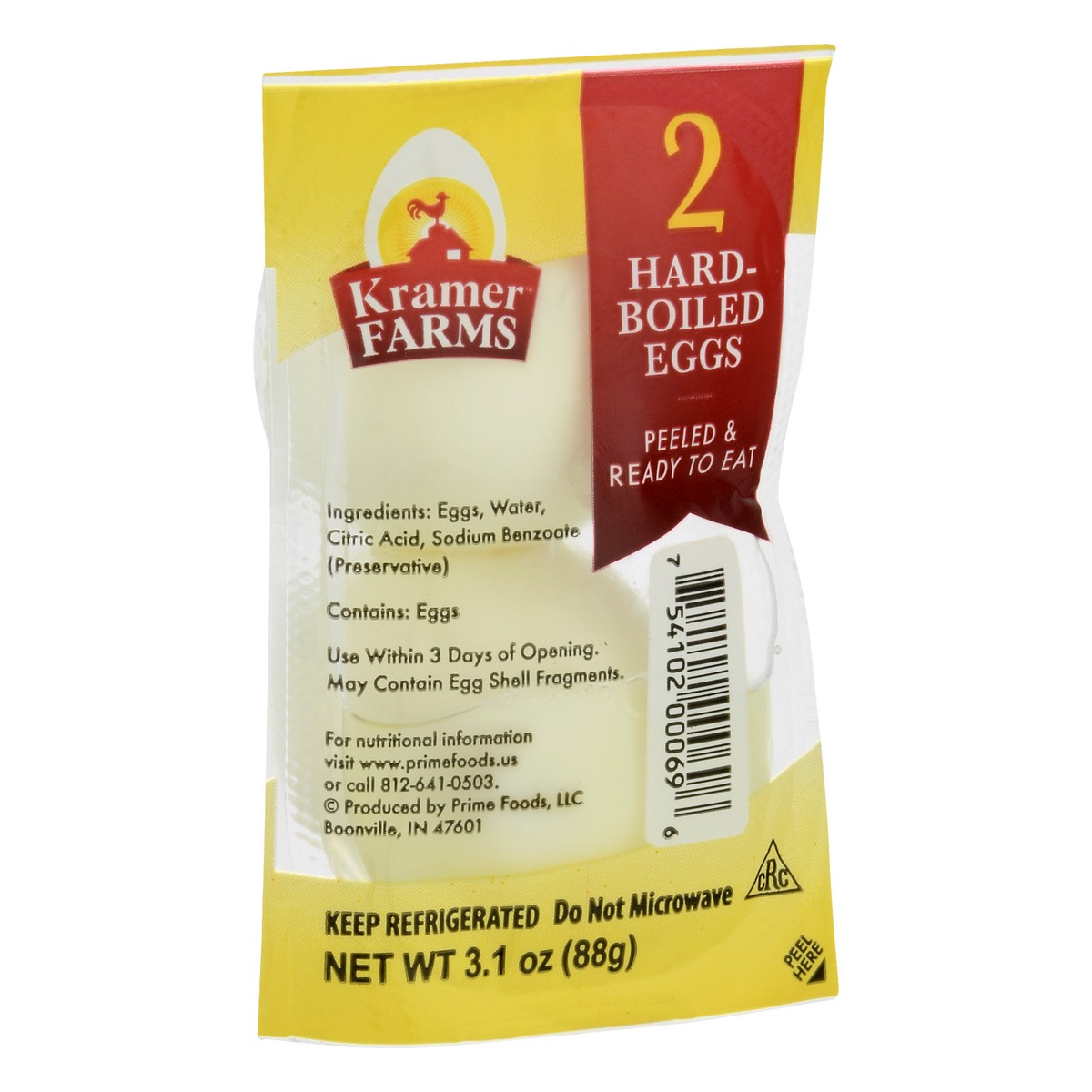 slide 8 of 9, Kramer Farms Pro-Go 2 Ct Hard Boiled Eggs, 3.1 oz