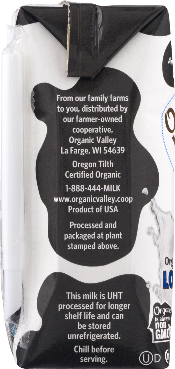 slide 3 of 9, Organic Valley 1% Lowfat Milk, 6.75 fl oz