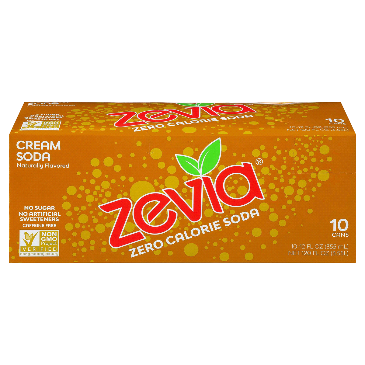 slide 1 of 8, Zevia Cream Soda /, 10 ct; 12 oz