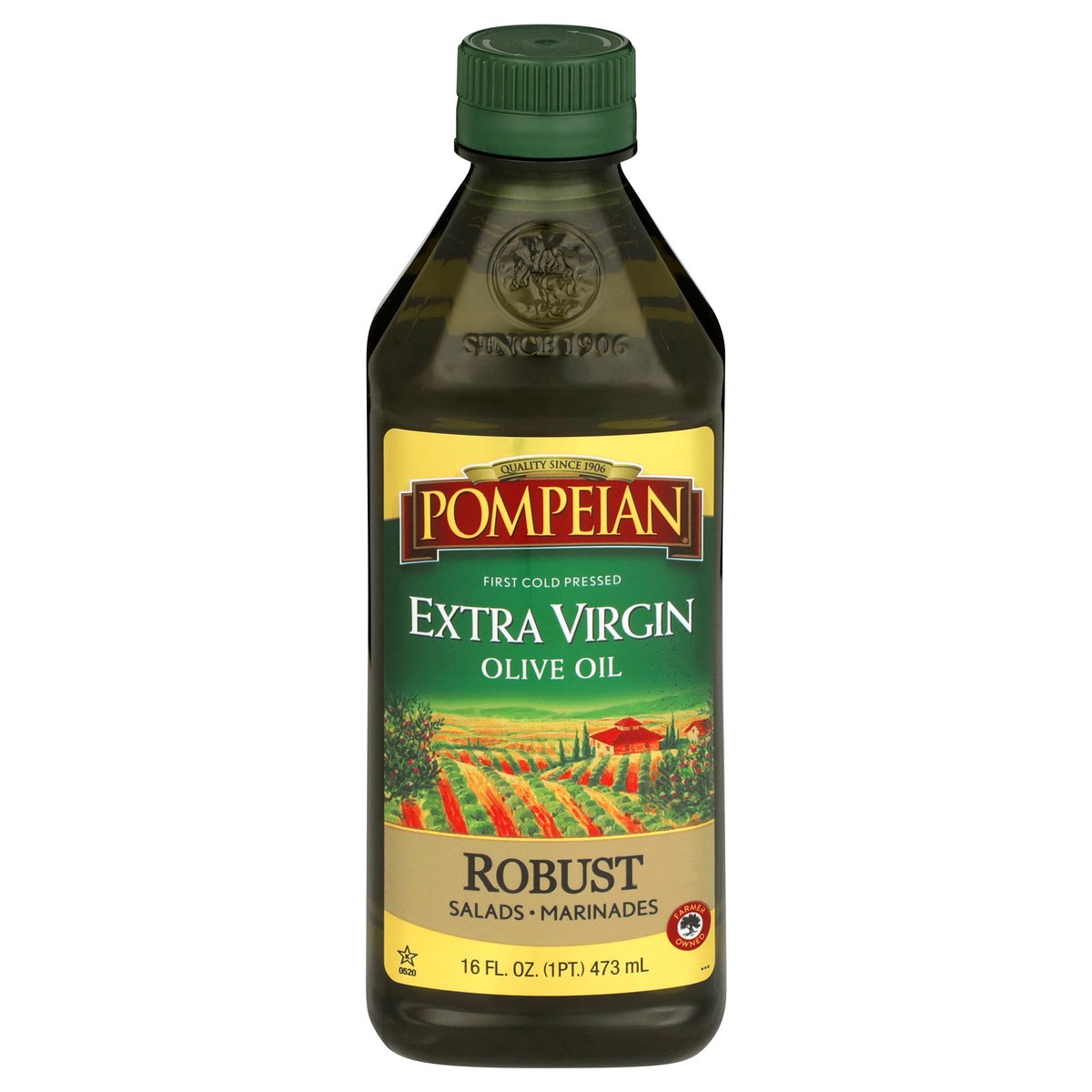 slide 1 of 9, Pompeian 16 oz Pompeian Robust Extra Virgin Olive Oil, 16 fl oz