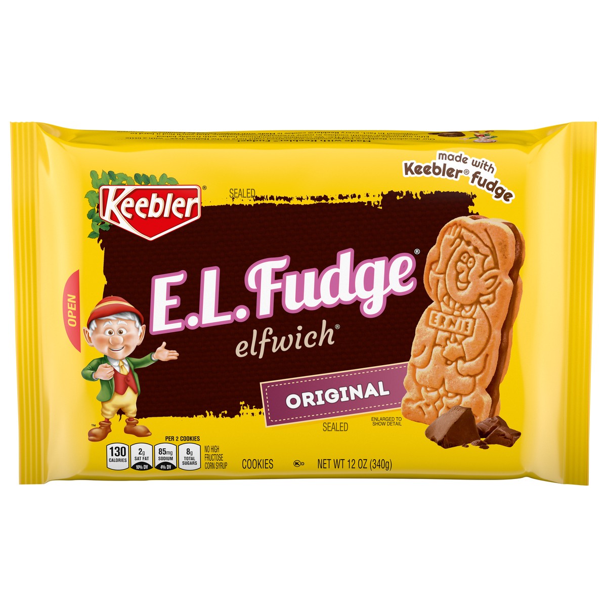 slide 1 of 11, Keebler Fudge Shoppe E.L. Fudge Original Cookies, 12 oz, 12 oz