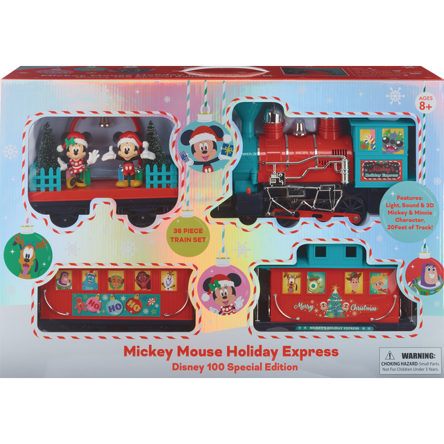 slide 1 of 1, SEASONAL MISC Disney 100Th Train Set, 1 ct