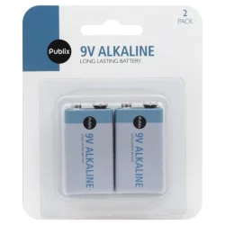 Publix 9V Alkaline Batteries