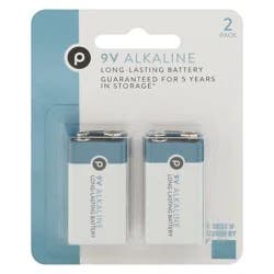Publix 9V Alkaline Batteries