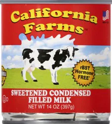 California Farms Sweetened Condensed Filled Milk 14 oz
