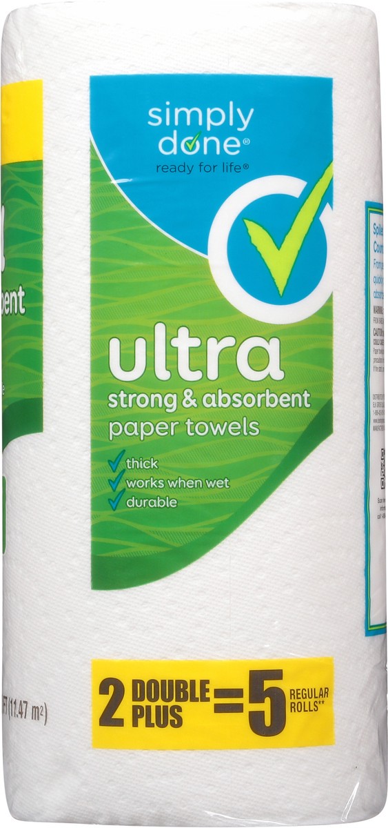 slide 8 of 12, Simply Done Ultra Double Plus Rolls 2-Ply Paper Towels 2 ea, 2 ct