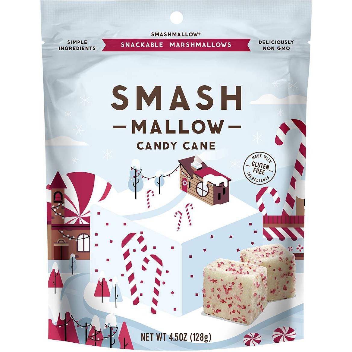 slide 1 of 4, Smashmallow Holiday Candy Cane Marshmallows, 4.5 oz