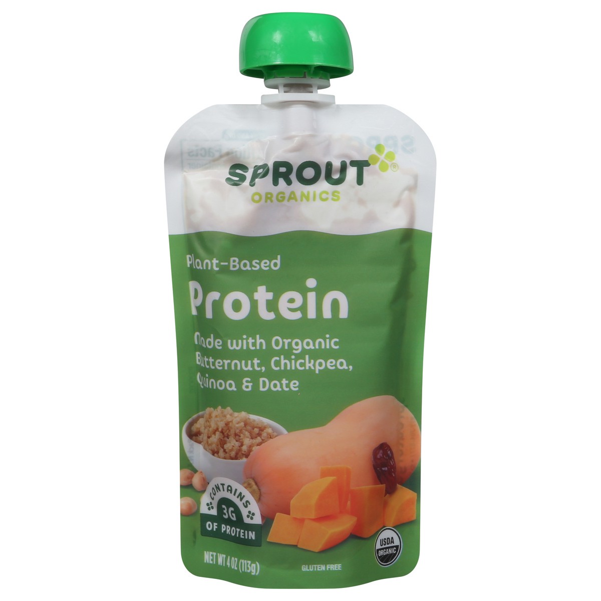 slide 1 of 9, Sprout Organics Plant-Based Protein Cheer Pack 4 oz, 4 oz