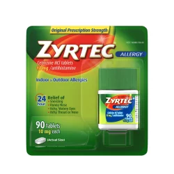 Zyrtec Allergy Original Prescription Strength 10 Mg Tablets