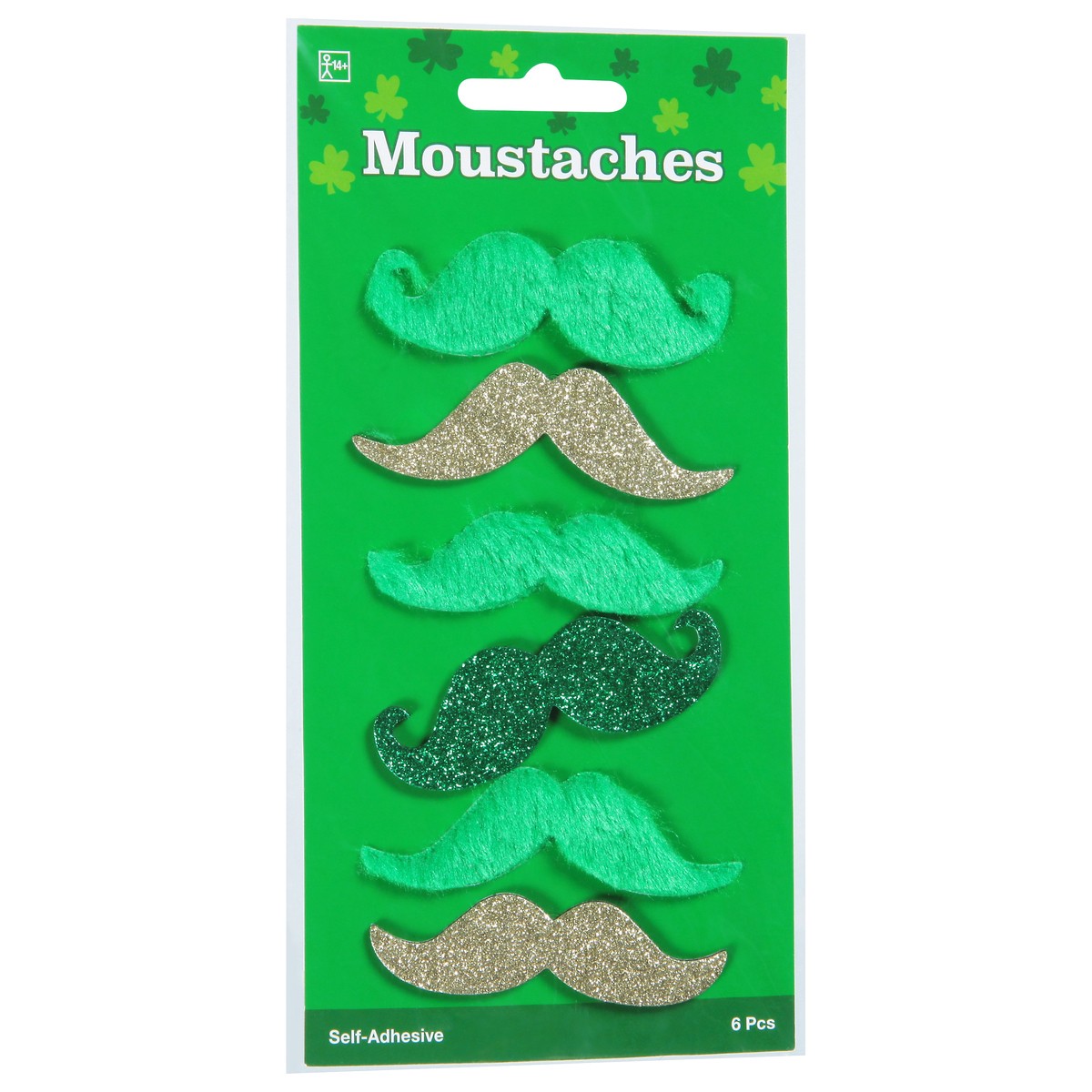 slide 5 of 9, Ampro Self-Adhesive Moustaches 6 ea, 6 ct