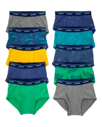 Carter's Kid 10-Pack Cotton Briefs Green/Blue 6-7
